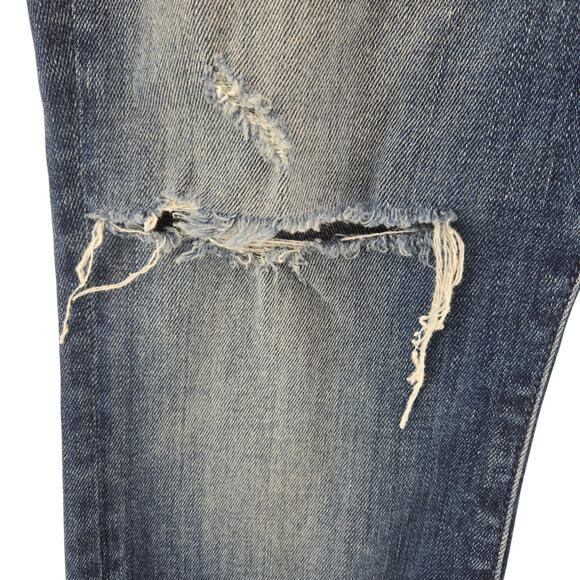 Mother Jeans Womens 27 Looker Ankle Chew Breaking The Law Crop Skinny Distressed - Picture 4 of 14